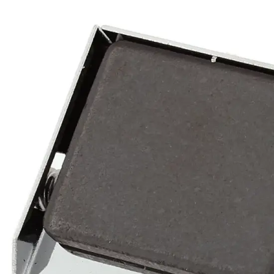 Unique Bargains Rectangle Magnet Base Spring Loaded Memo Note Message Holder Metal Binder Clips 1.2"x1.4"x0.8" Silver Tone 3 Pcs image {3}