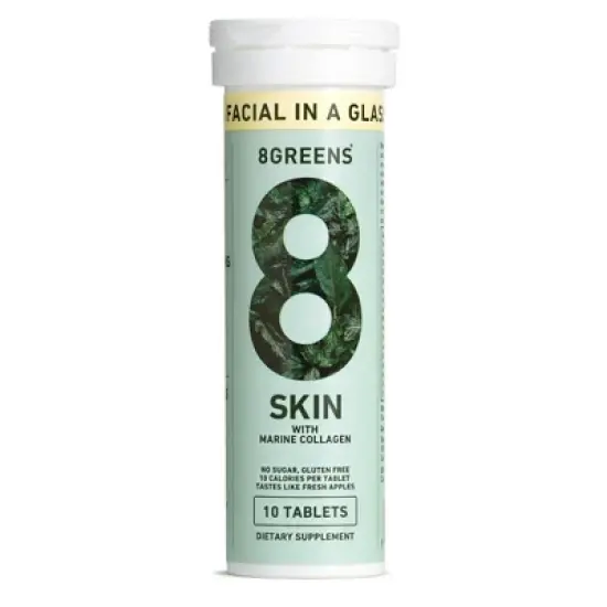 8Greens Skin Effervescent Tablets with Marine Collagen - 10ct image {5}