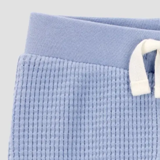 Carter's Just One You&reg; Baby Boys' 4pc Striped Top and Bottom Set - Blue/Brown image {4}