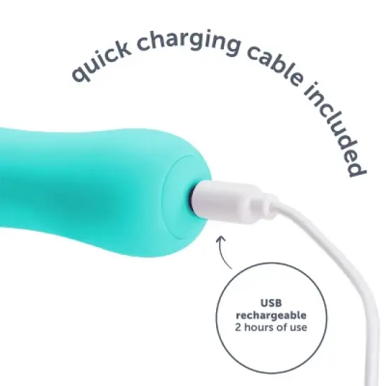 plusOne Rechargeable and Waterproof Wand Vibrator image {4}