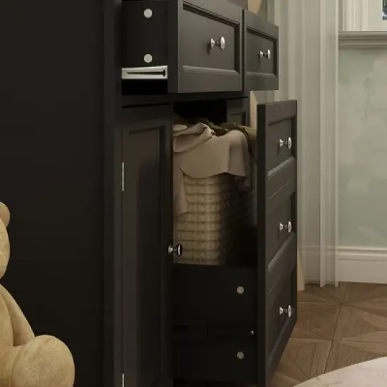 Famapy Baby Changing Table Chest of Drawers Edge Protection Top Upholstery image {11}