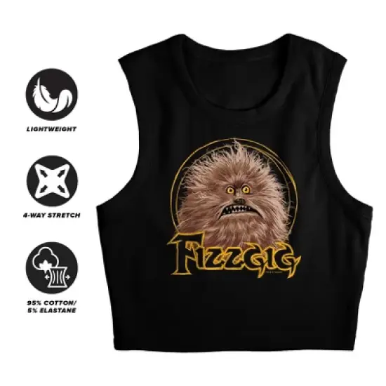 Women's Dark Crystal Fizzgig Sleeveless Crop Top Tank image {2}