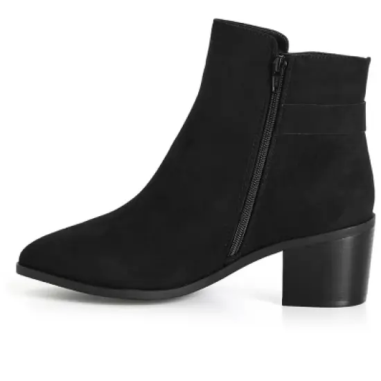 Women's WIDE FIT Marge Ankle Boot - black | EVANS image {2}