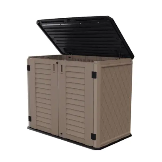 WELLFOR 175 gal Horizontal Deck Box Brown image {3}