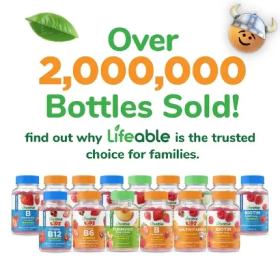 Lifeable - Vitamin B6 - Kids - 60 Gummies image {6}