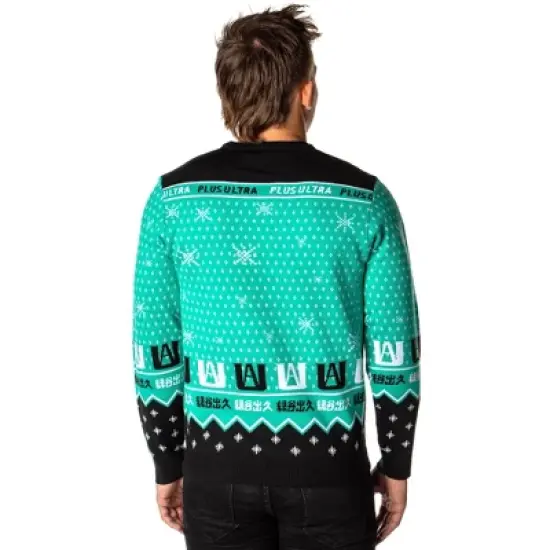 My Hero Academia Men's Plus Ultra Deku Izuku Midoriya Ugly Sweater Pullover image {1}