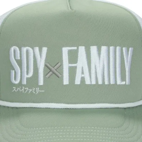 Spy X Family Logo Men's Green Foam Trucker Hat image {2}