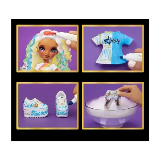 Rainbow High Color & Create DIY Fashion Doll - Purple Eyes/Curly Hair image {7}