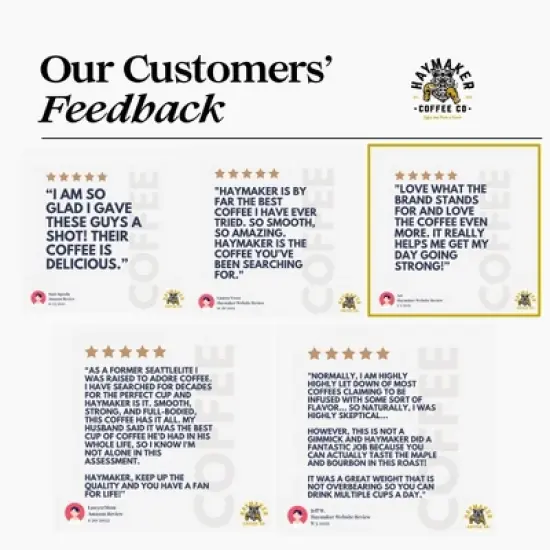 Haymaker Coffee Dark Roast Ground Beans - 12oz image {5}