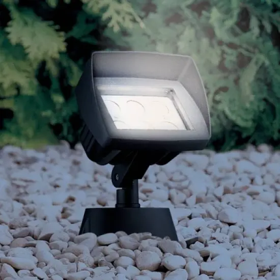 Super Duty Eastham 8" High Black LED Landscape Flood Light image {3}