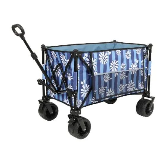 Anybear Collapsible Folding Wagon All-Terrain Beach Wheels 480lbs Garden Cart image {3}