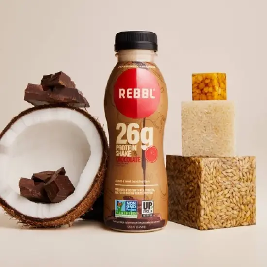 REBBL Chocolate 26g Protein Shake - 12 fl oz image {4}