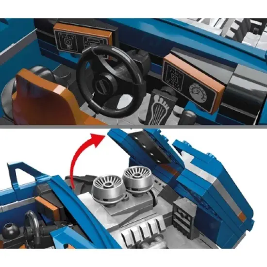 MEGA Hot Wheels Bigfoot Collectible Monster Truck Building Toy - 538pcs image {3}