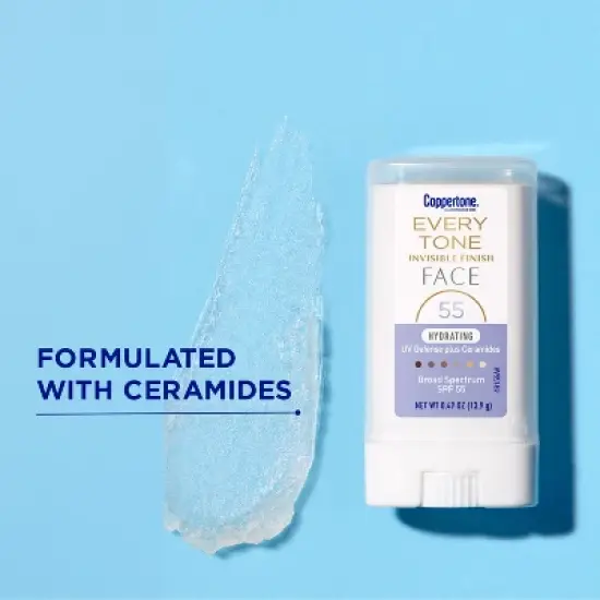 Coppertone Every Tone Sunscreen Face Stick - SPF 55+ - 0.49 fl oz image {5}