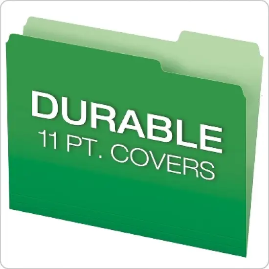Pendaflex DoubleStuff File Folders 1/3 Cut Letter Assorted 50/Pack 54460 image {4}