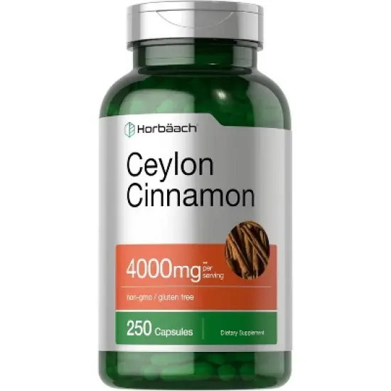 Horbaach Ceylon Cinnamon 4000mg | 250 Capsules image {8}