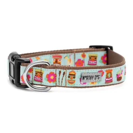 The Worthy Dog Tiki Time Adjustable Dog Collar image {2}