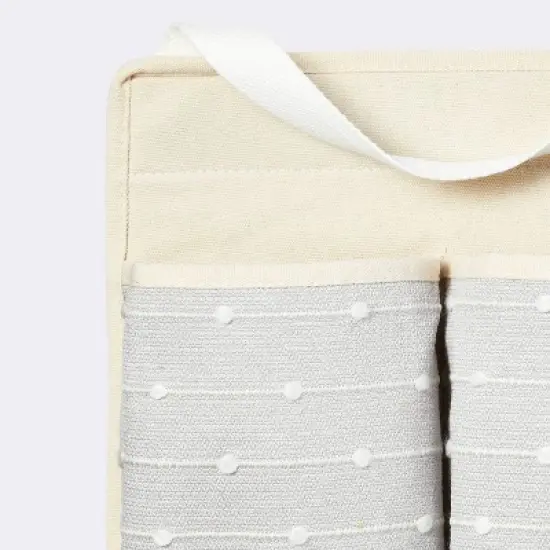 Wall Hanging Storage with Slub Stitching - Gray - Cloud Island&trade; image {2}