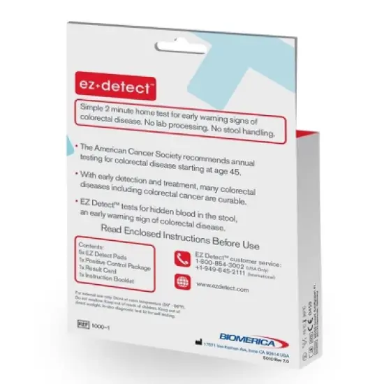 EZ Detect Colon Disease Test FDA Cleared at Home Colorectal Test Kit image {1}