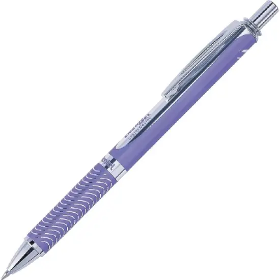Pentel EnerGel Alloy RT Retractable Liquid Gel Pen .7mm Violet Barrel Violet Ink BL407VV image {2}