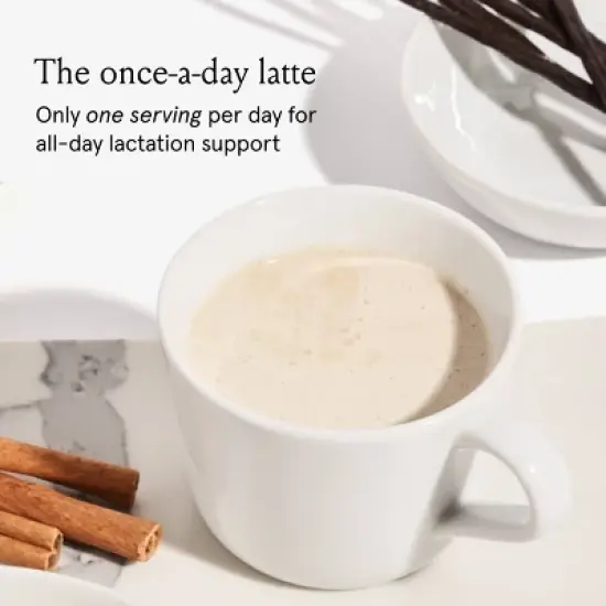 Bodily Organic Vegan Lactation Latte Powder, Lactation Support for Breastfeeding - Spiced Vanilla - 14.67oz image {2}