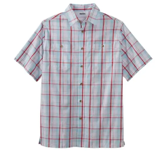 KingSize Men's Big & Tall Short-Sleeve Plaid Sport Shirt image {14}