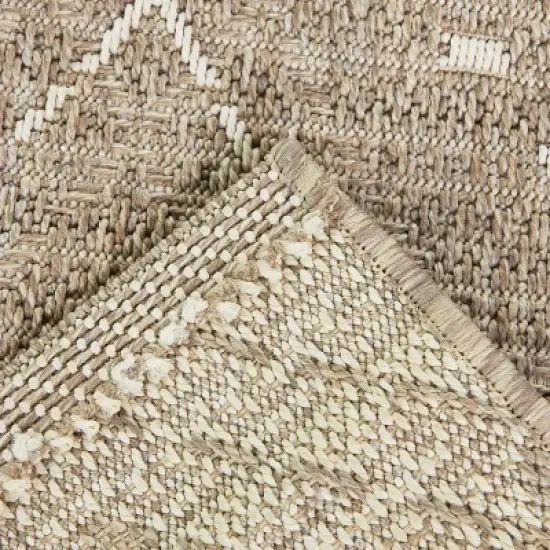 Small Diamond Outdoor Rug Taupe - Project 62&trade; image {2}