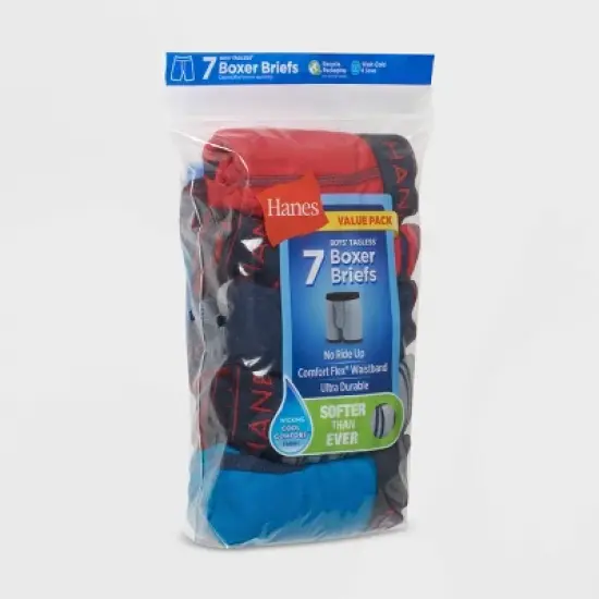 Hanes Boys' 7pk Boxer Briefs - Colors Vary image {1}