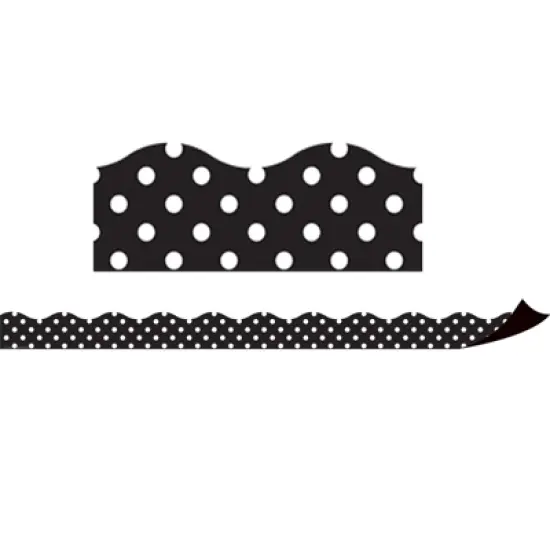 Teacher Created Resources&reg; Magnetic Borders, Black Polka Dots, 24 Feet image {2}