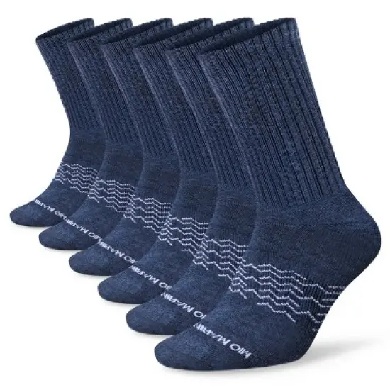 Men's Moisture Control Athletic Crew Socks 6 Pack - Mio Marino image {6}