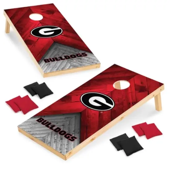 NCAA Georgia Bulldogs 2'x4' Wood Cornhole Set image {6}
