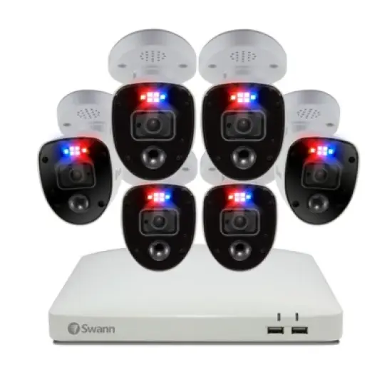 Swann DVR Security System, SWPRO Triangular Enforcer Bullet Cameras, 85680 Hub, White image {8}