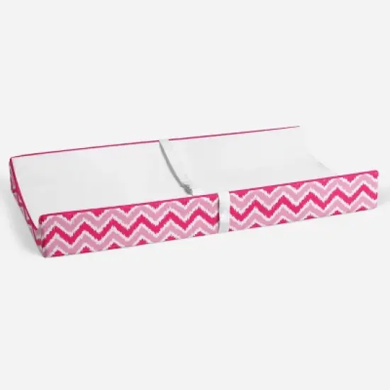 Bacati - MixNMatch Pink White Changing Pad Cover image {3}