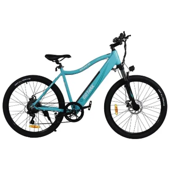 GOTRAX Adult Emerge 26" Step Over Electric Cruiser Bike - Teal image {4}