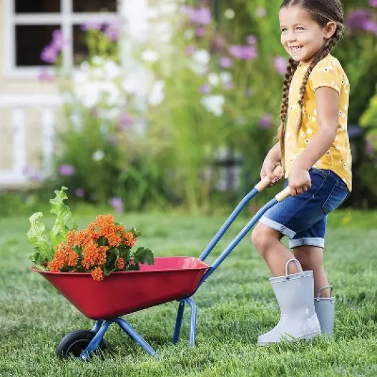 MindWare Oh So Fun! Wheelbarrow Garden Tool for Kids Ages 3 and Up image {4}
