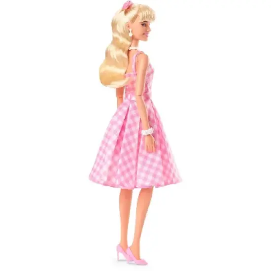 Barbie: The Movie Collectible Doll Margot Robbie as Barbie in Pink Gingham Dress image {4}