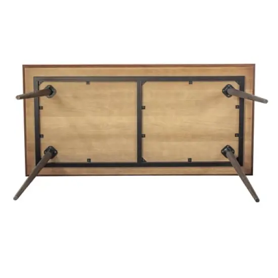 Coco Dining Table Rustic Oak/Brown - Armen Living image {3}