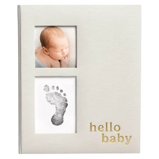 Pearhead Baby Linen Memory Book - Ivory image {12}