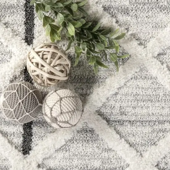 Arvin Olano x RugsUSA - Ventana Crosshatch Textured Area Rug image {5}