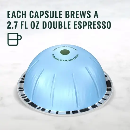 Starbucks by Nespresso Vertuo Line Iced Double Espresso Caramel Flavored Light Roast Coffee Pods image {4}