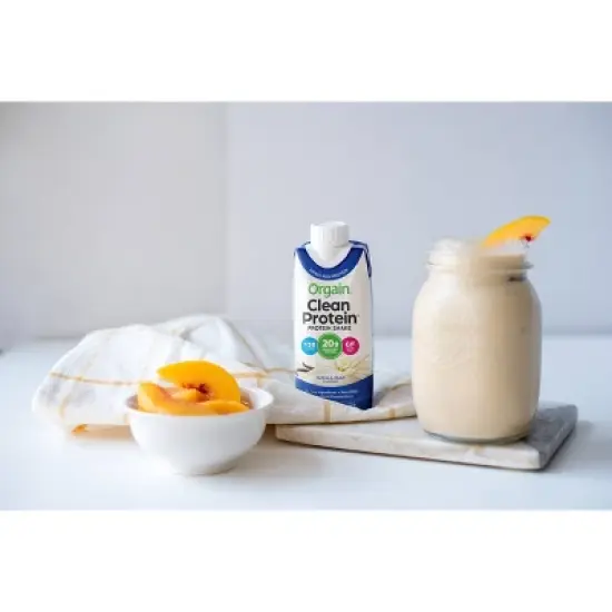 Orgain Clean Grass-Fed Protein Shake - Vanilla Bean - 12ct image {4}