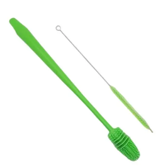 Handy Housewares 13" Long Reusable Drinking Bottle & Straw Cleaning Brush Set image {3}