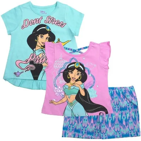 Disney Girl's 3-Pack Fancy Nancy Short Set with Tee, Tank Top and Print Shorts for Toddlers image {16}