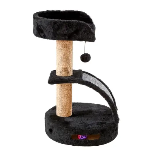 Two by Two Memphis - Black Scratching Post Cat Furniture - 13.8 in. Tall image {9}