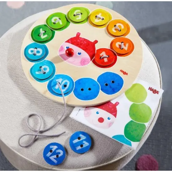 HABA Threading Game Counting Rainbow Caterpillar image {2}
