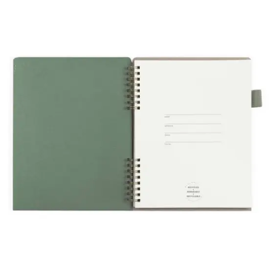 Altitude 160pg Ruled Journal with Folder Cover 7"x9" Dark Sage Arch image {4}