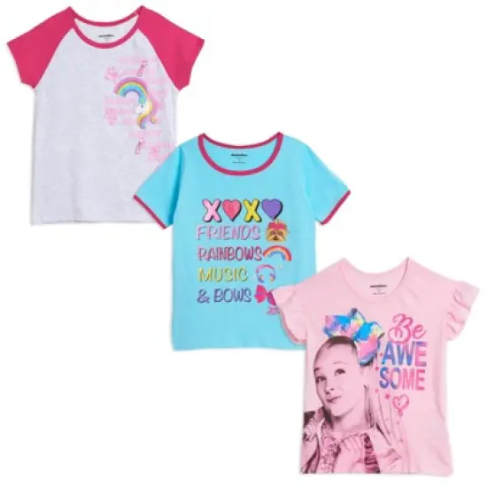 JoJo Siwa Jojo Siwa Unicorn Girls 3 Pack T-Shirts Little Kid to Big Kid  image {6}