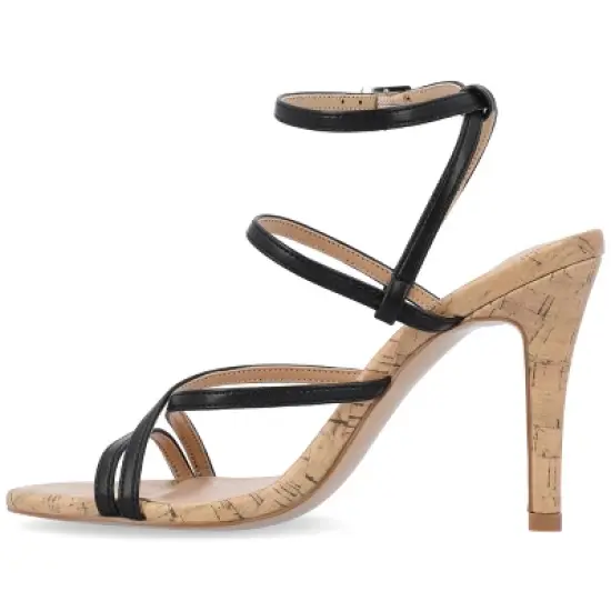 Journee Collection Womens Fylissa Multi Strap Stiletto Open Toe Pumps image {1}
