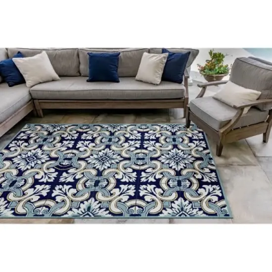 Liora Manne Ravella Floral Indoor/Outdoor Rug image {2}