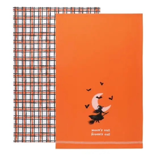 2pk Dishtowels Flying Witch - Bullseye's Playground&trade; image {5}